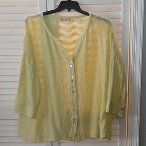 Soft Surrondings Yellow Blouse